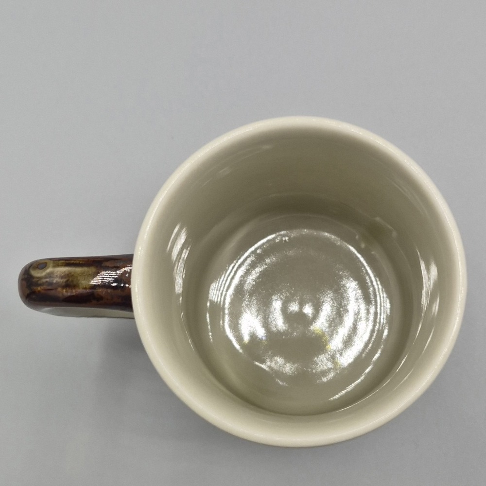 Panda Bear Coffee Mug Vintage Japan Cup Mom Baby Bamboo Brown Cream - Picture 4 of 6